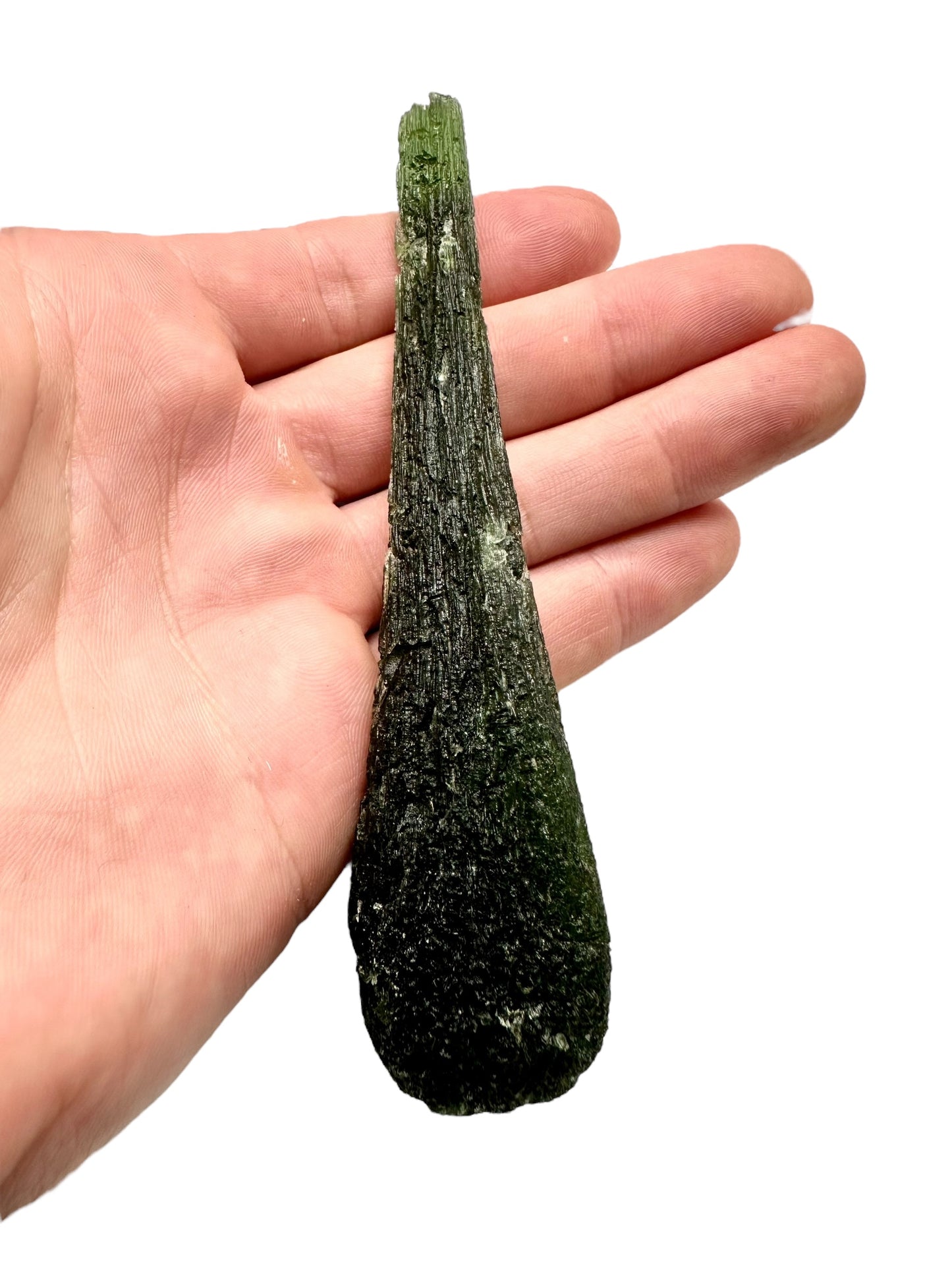 Moldavite – Vetrna Hurka – 55,3g (12,9cm)