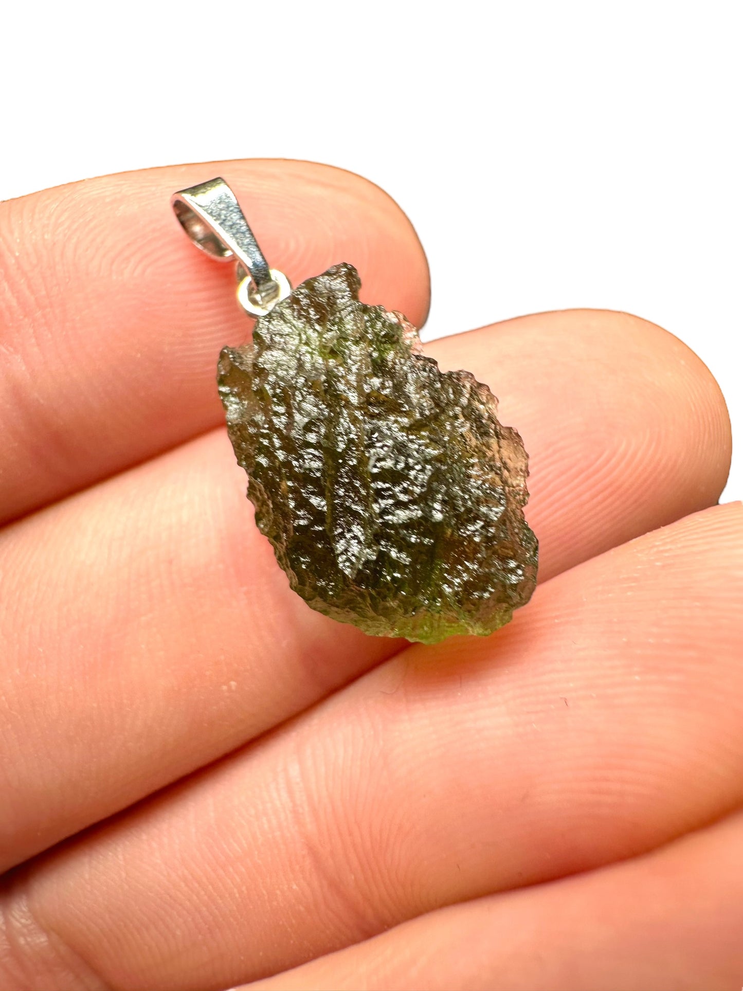 Moldavite pendant