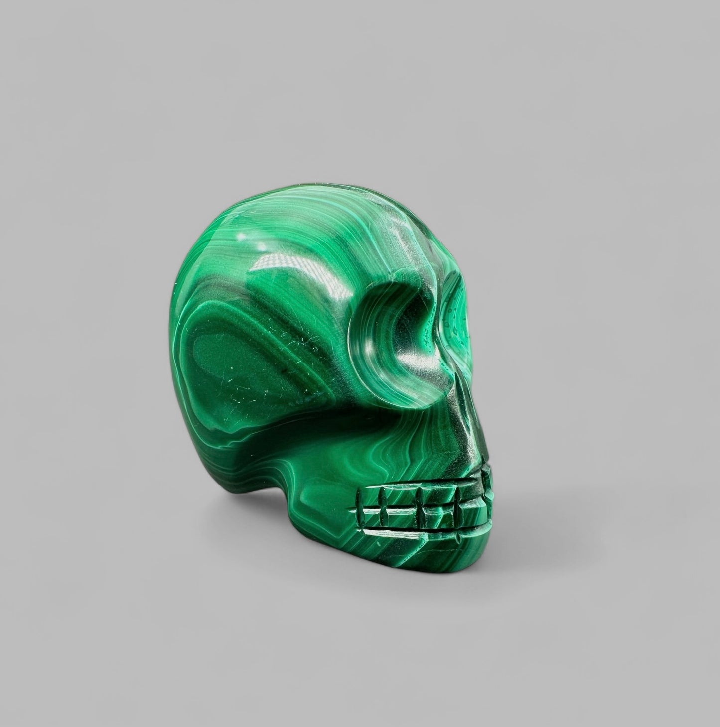 Teschio in Malachite – MZ014