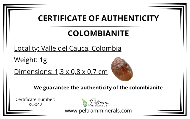 Colombianite in box – Valle del Cauca, Colombia – KO042
