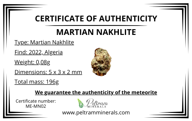 Meteorite NWA 15200 – Algeria, Northwest Africa – MEMN02