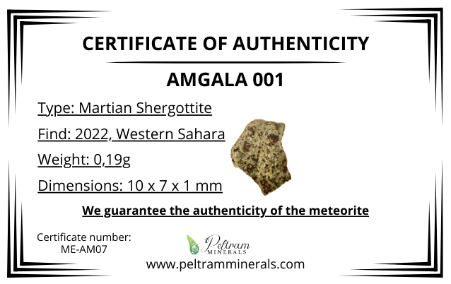 Meteorite Amgala 001 – Western Sahara – MEAM07