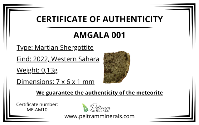 Meteorite Amgala 001 – Western Sahara – MEAM10