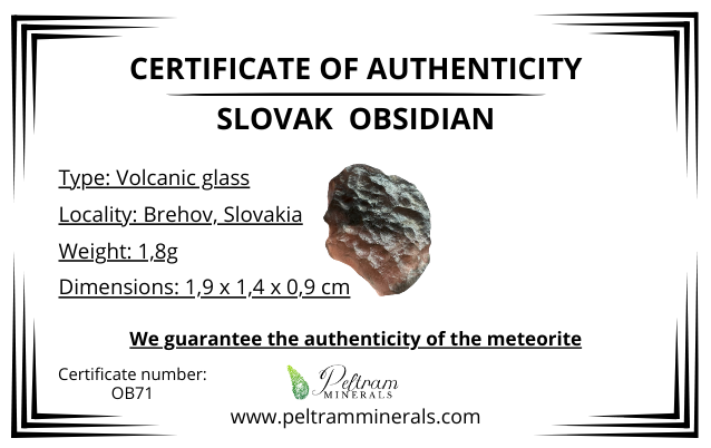Ossidiana in box – Brehov, Slovakia – OB071