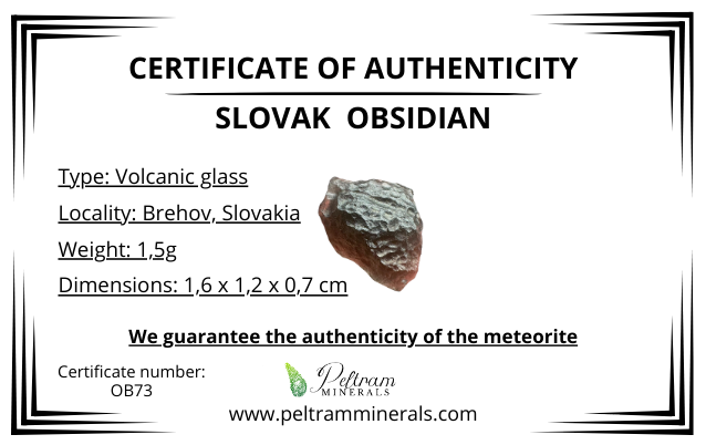 Ossidiana in box – Brehov, Slovakia – OB073