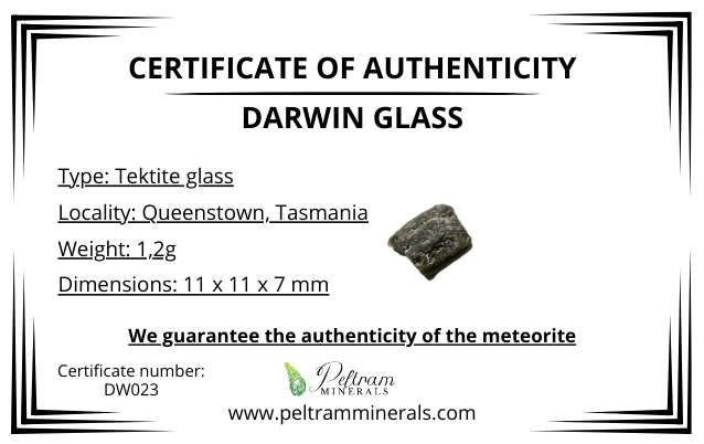 Darwin glass in box – Queenstown, Tasmania – DW023