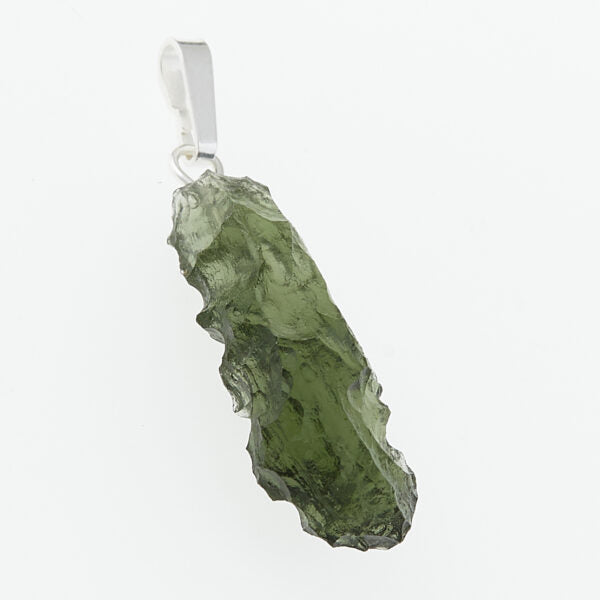 Pendente in argento con moldavite 1933