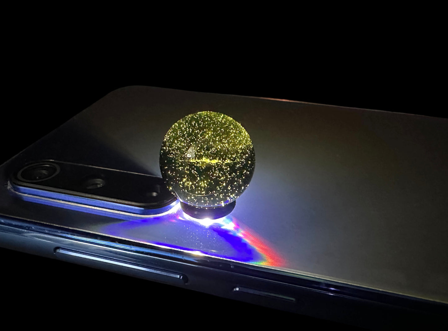 Moldavite Faccettata – sfera – BV033