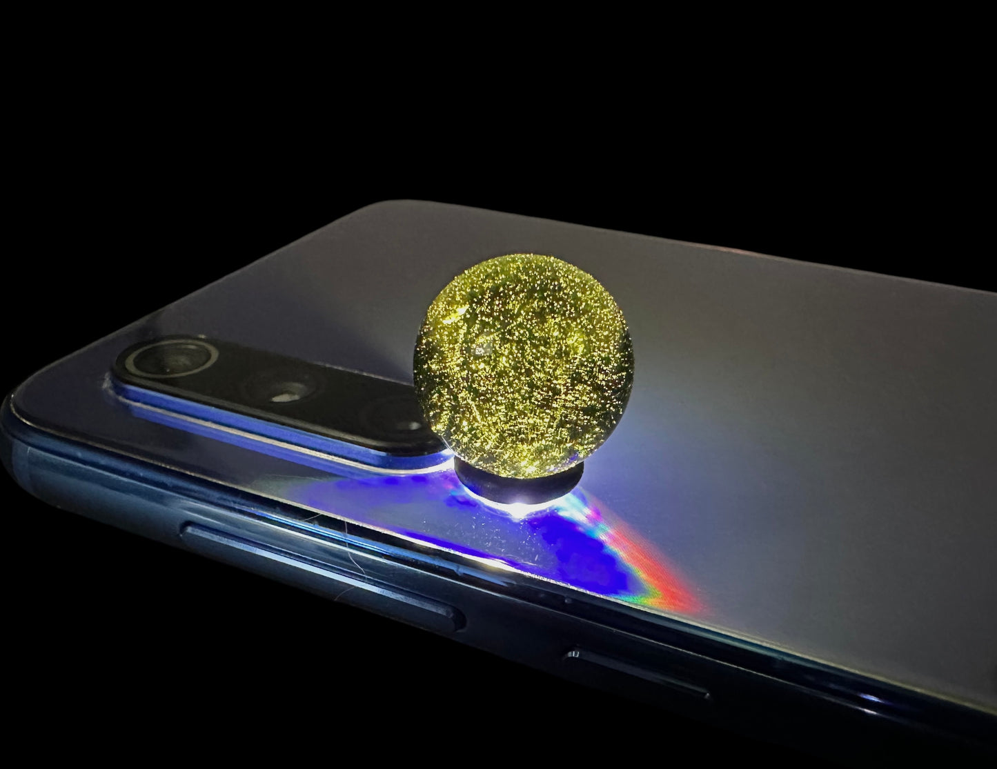 Moldavite Faccettata – sfera – BV035