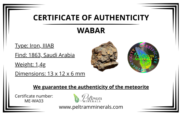 Meteorite Wabar – Saudia Arabia – MEWA03