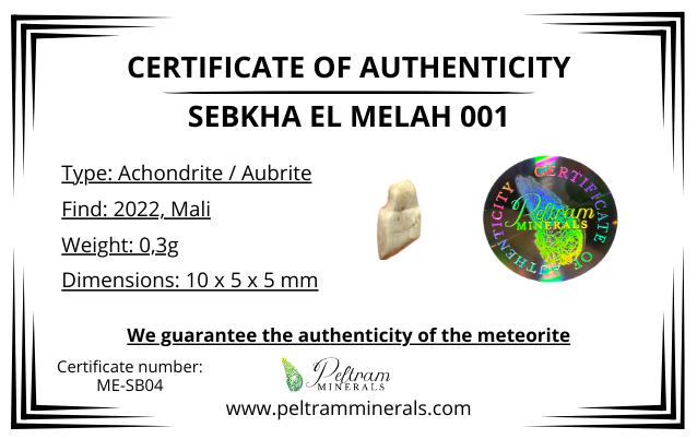 Meteorite Sebkha el Melah 001 – Mali – MESB04