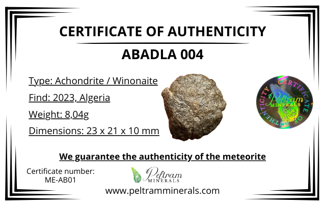 Meteorite Abadla 004 – Algeria – MEAB01
