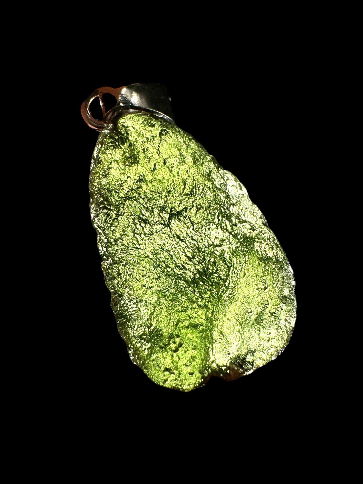 Pendente in argento con Moldavite – SP/V202
