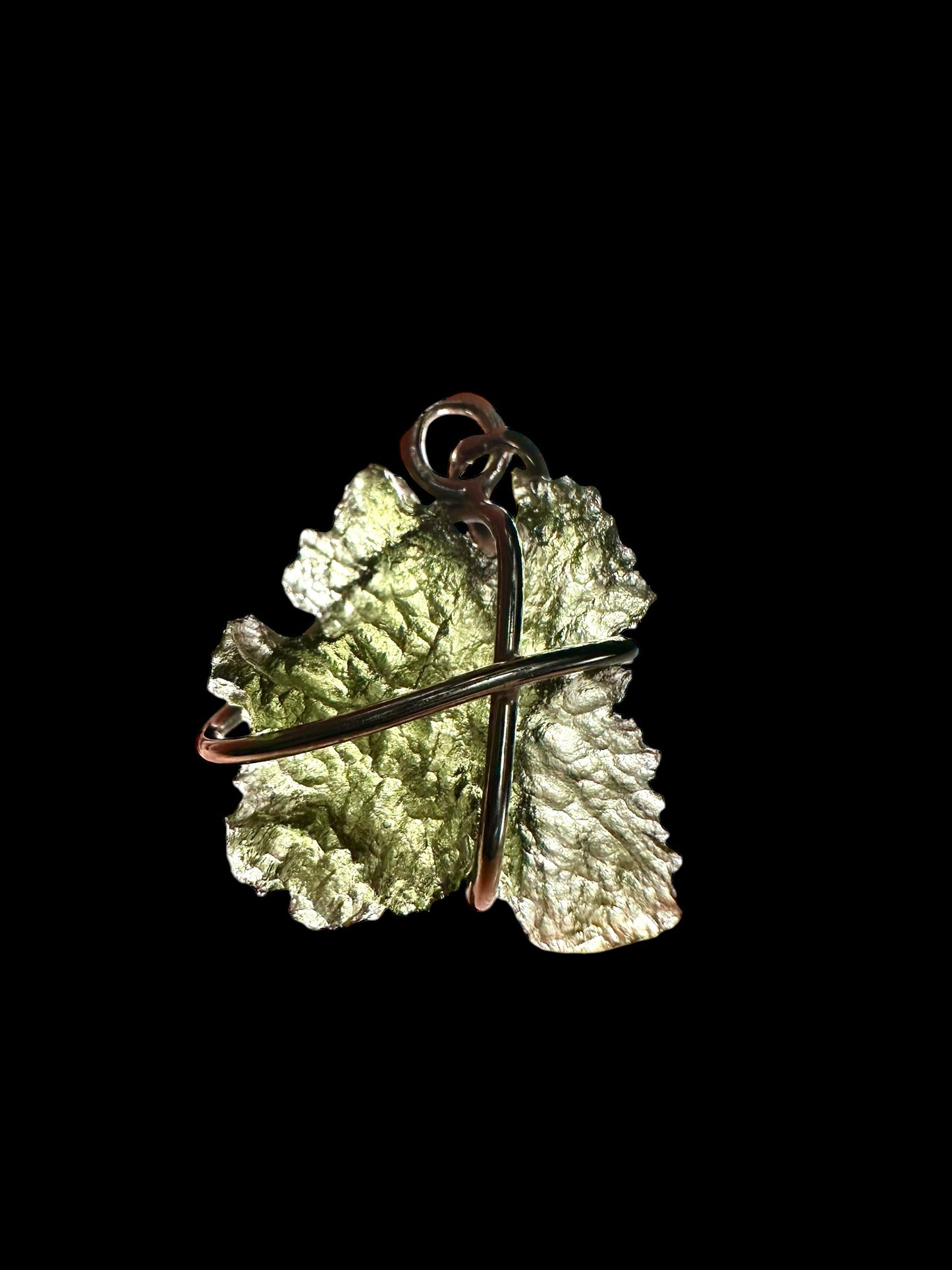 Pendente in argento con Moldavite – SP/V228
