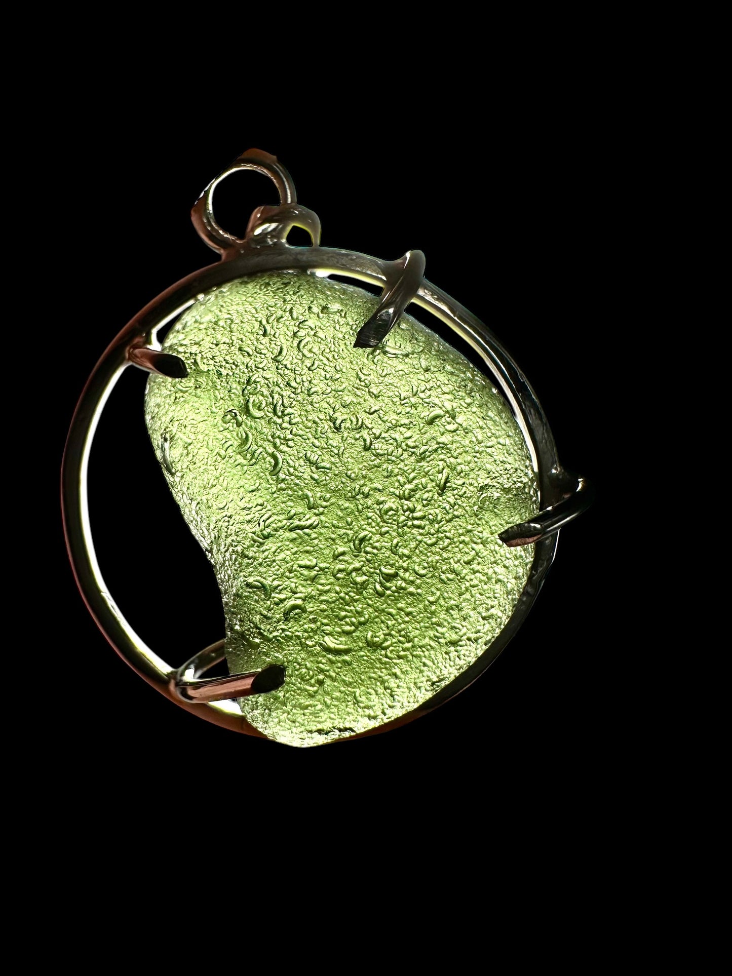 Pendente in argento con Moldavite – SP/V231