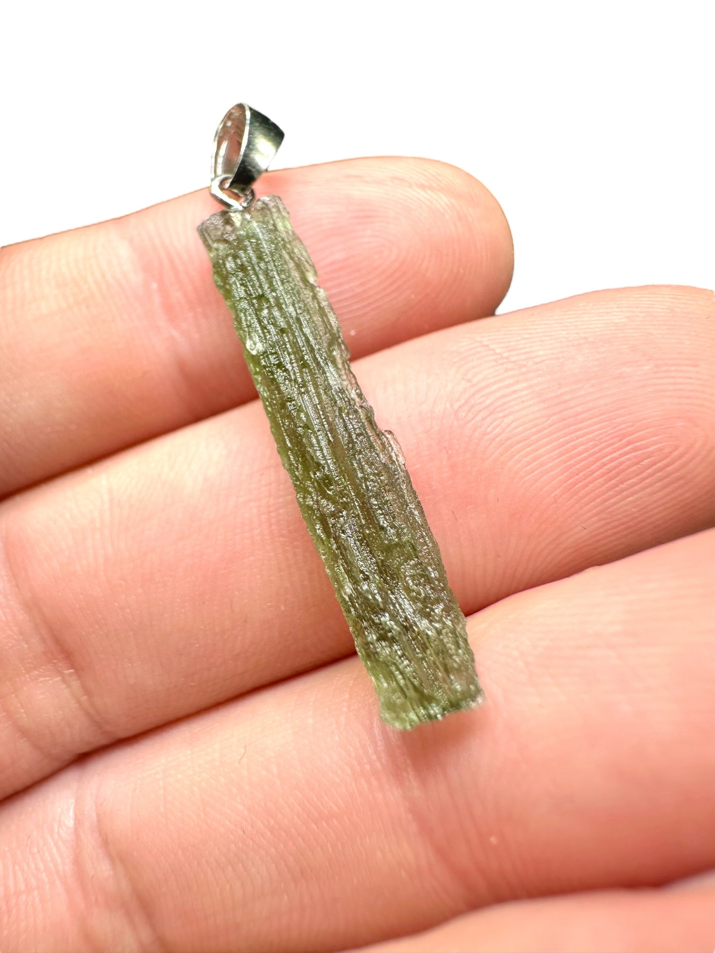Pendente in argento con Moldavite – SP/V251
