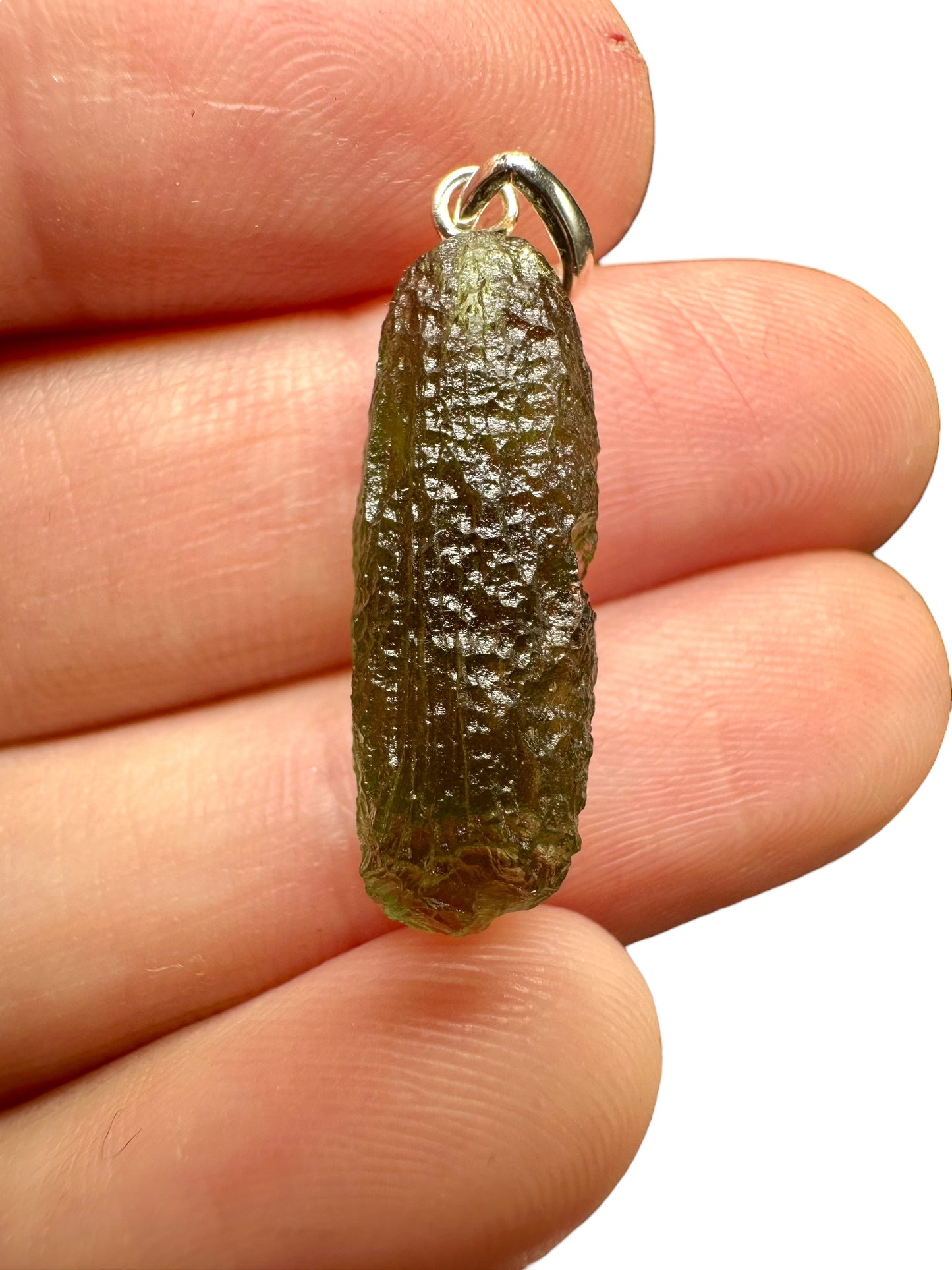 Pendente in argento con Moldavite – SP/V281