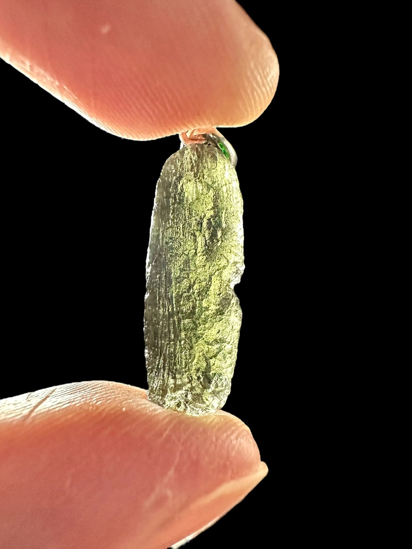 Pendente in argento con Moldavite – SP/V281