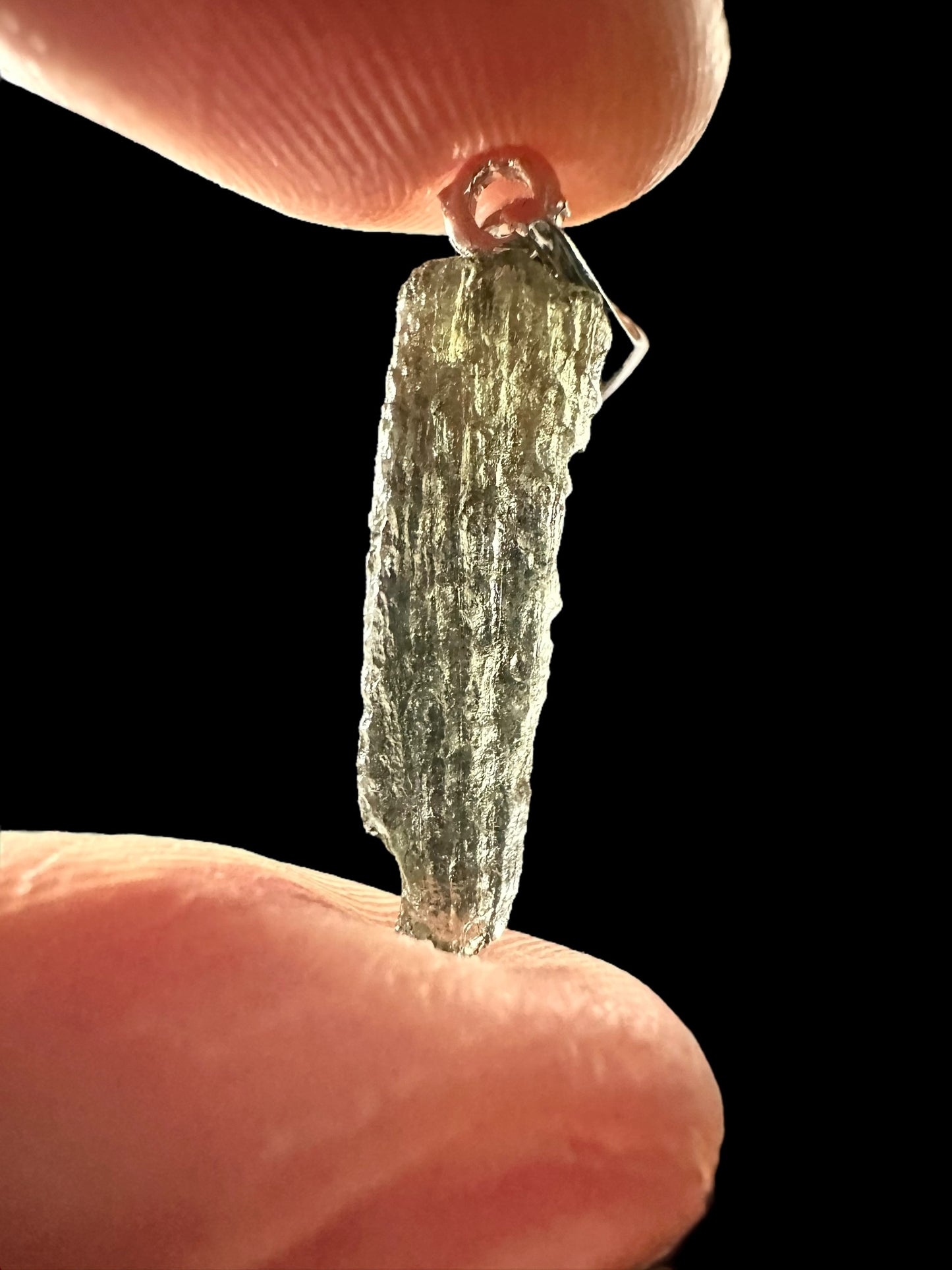 Pendente in argento con Moldavite – SP/V282