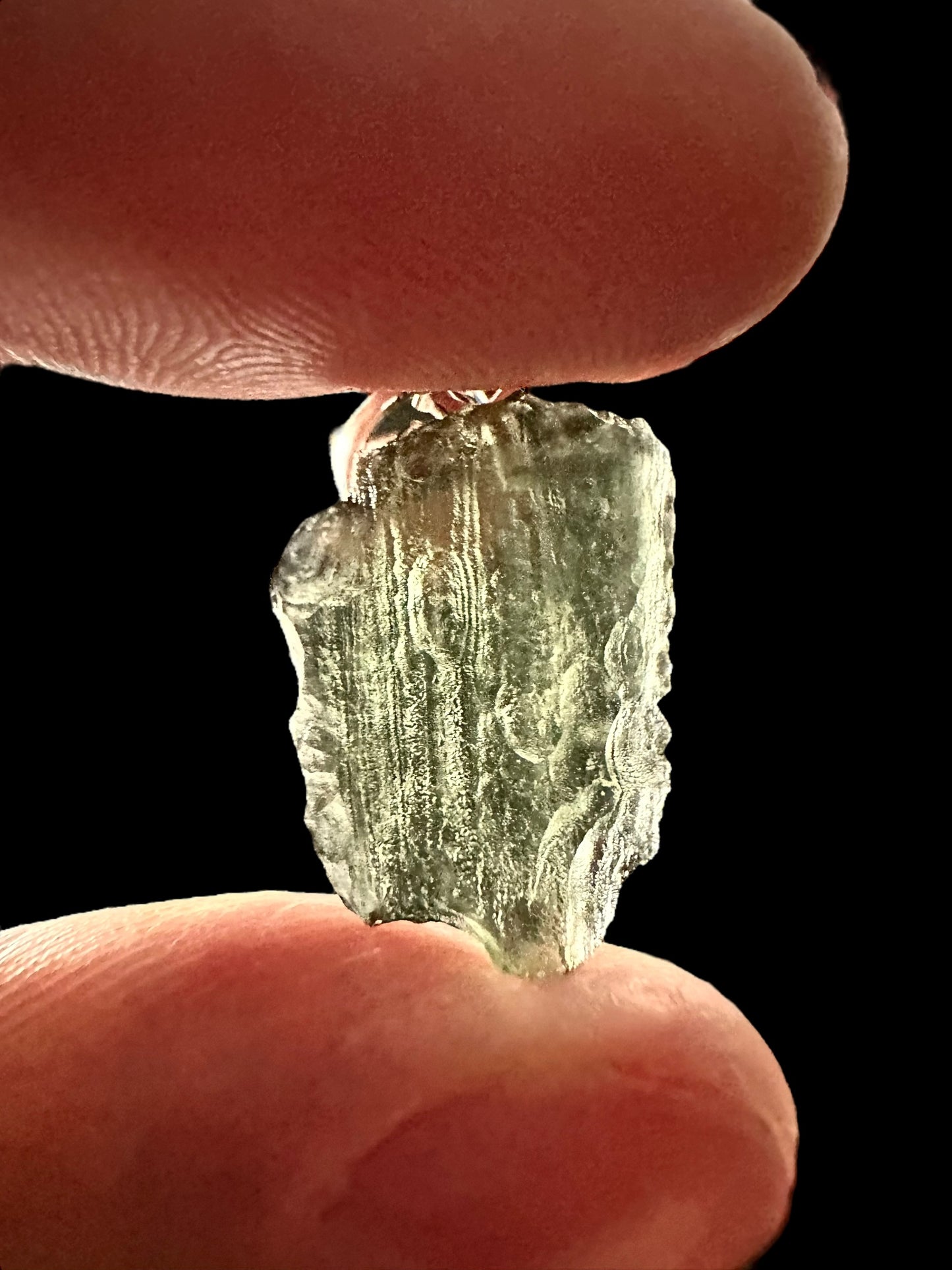 Pendente in argento con Moldavite – SP/V288