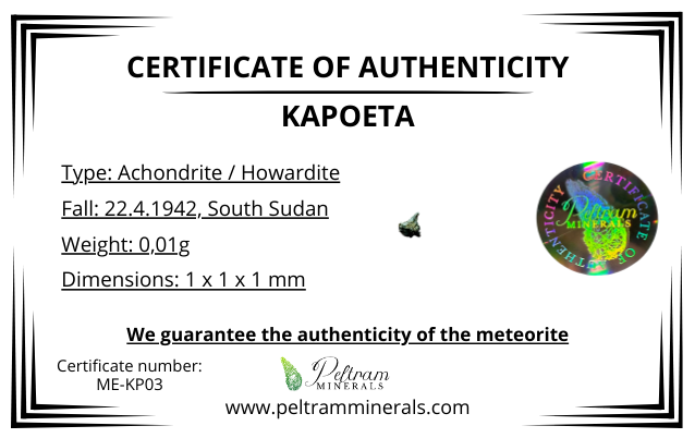 Meteorite Kapoeta – South Sudan – MEKP03