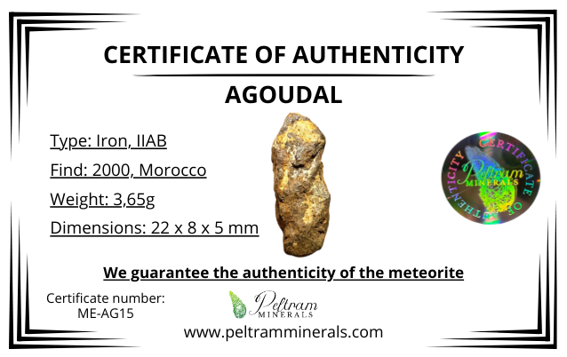 Meteorite Agoudal "Imilchil" – Morocco – MEAG15