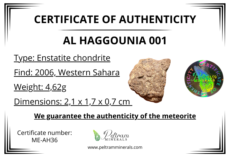 Meteorite Al Haggounia 001 – Western Sahara – MEAH36