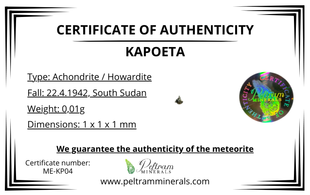 Meteorite Kapoeta – South Sudan – MEKP04