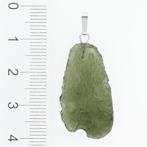 Pendente in argento con moldavite 3018