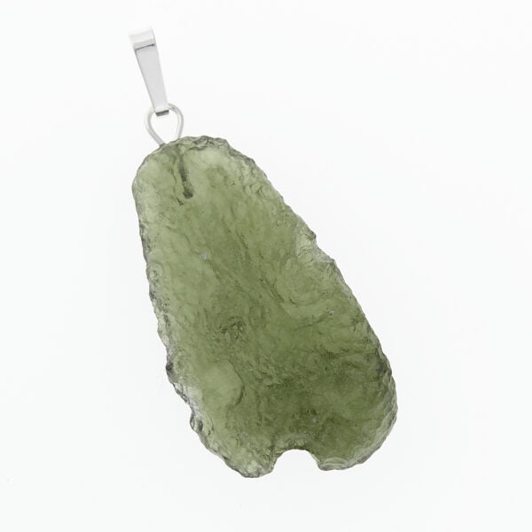 Pendente in argento con moldavite 3018