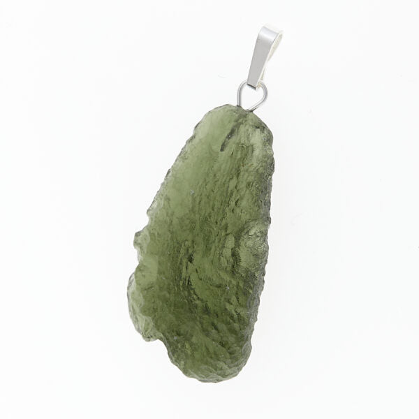 Pendente in argento con moldavite 3018
