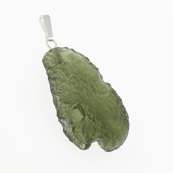 Pendente in argento con moldavite 3018