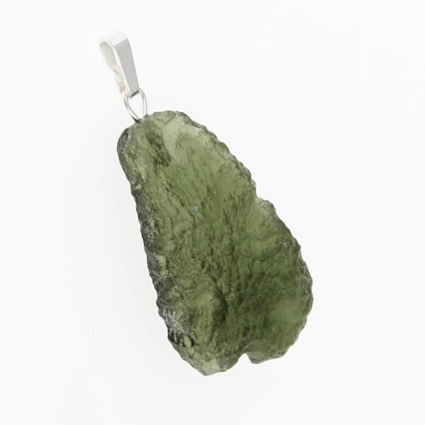 Pendente in argento con moldavite 3018