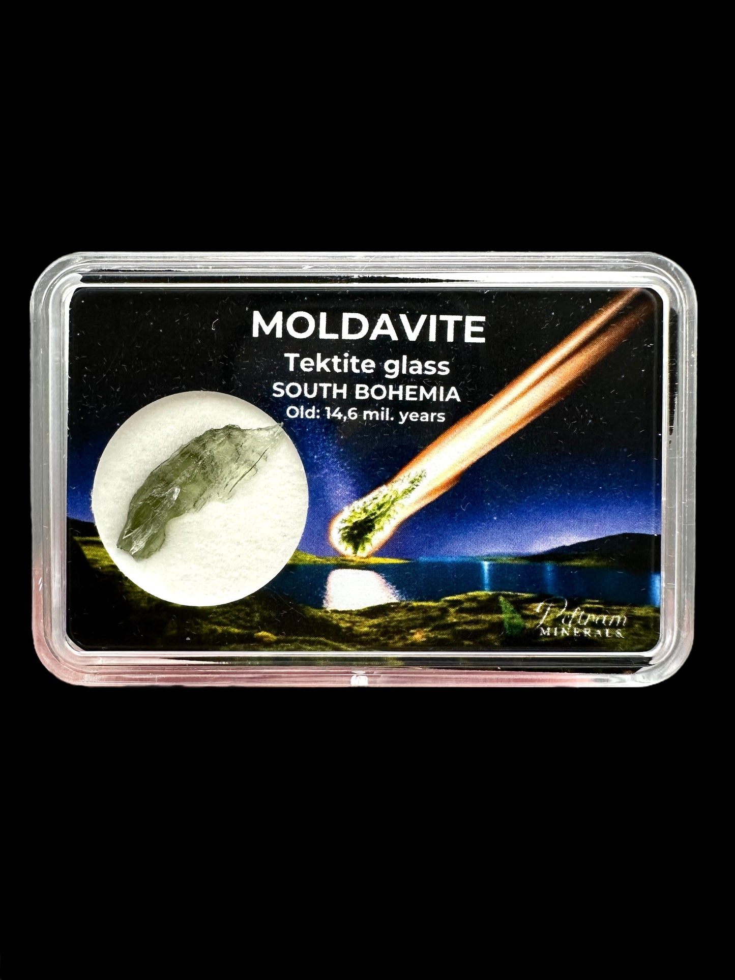 Moldavite in box - Nesmen