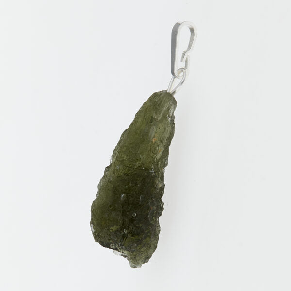 Pendente in argento con moldavite 3116