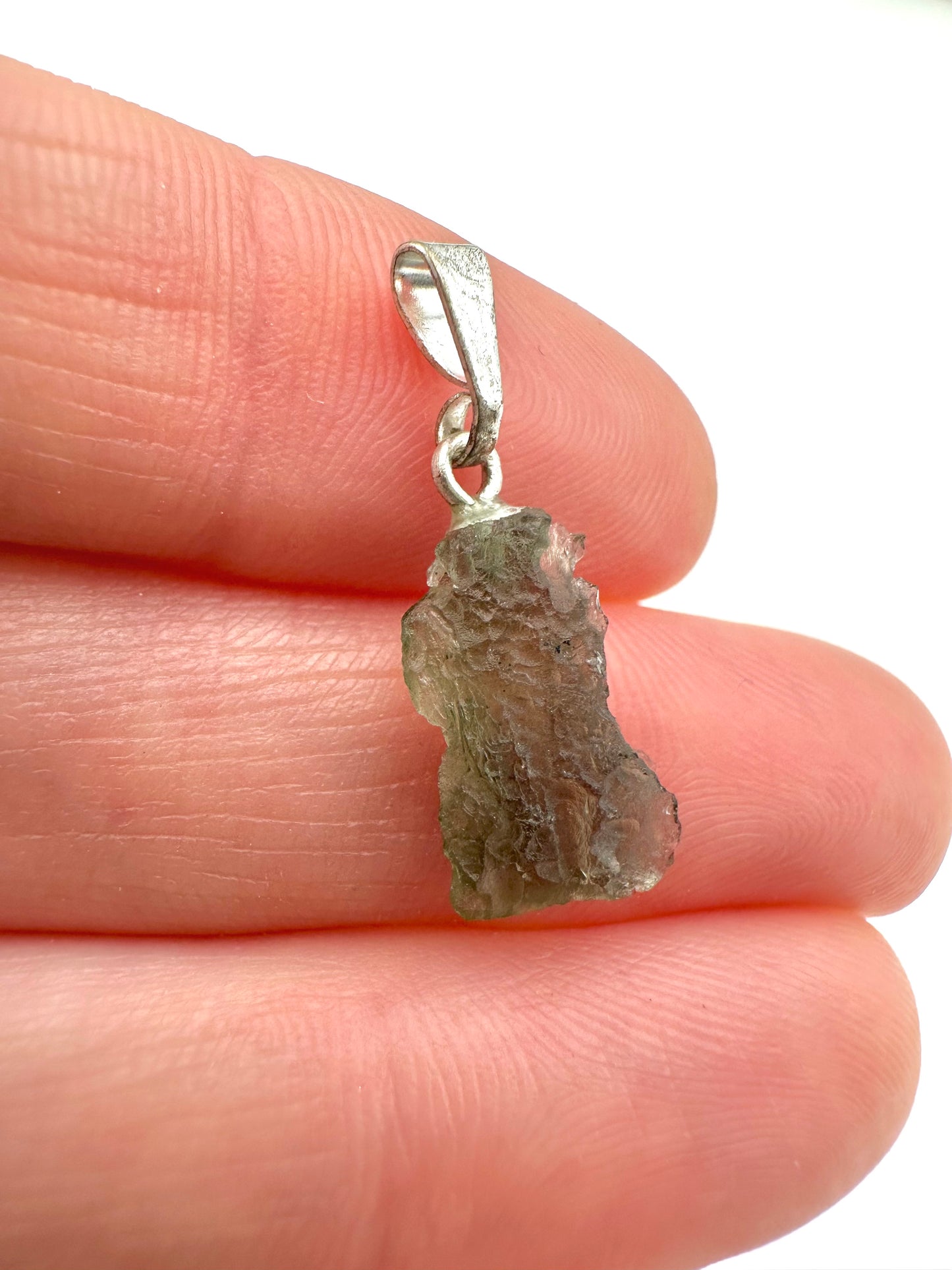 Moldavite pendant