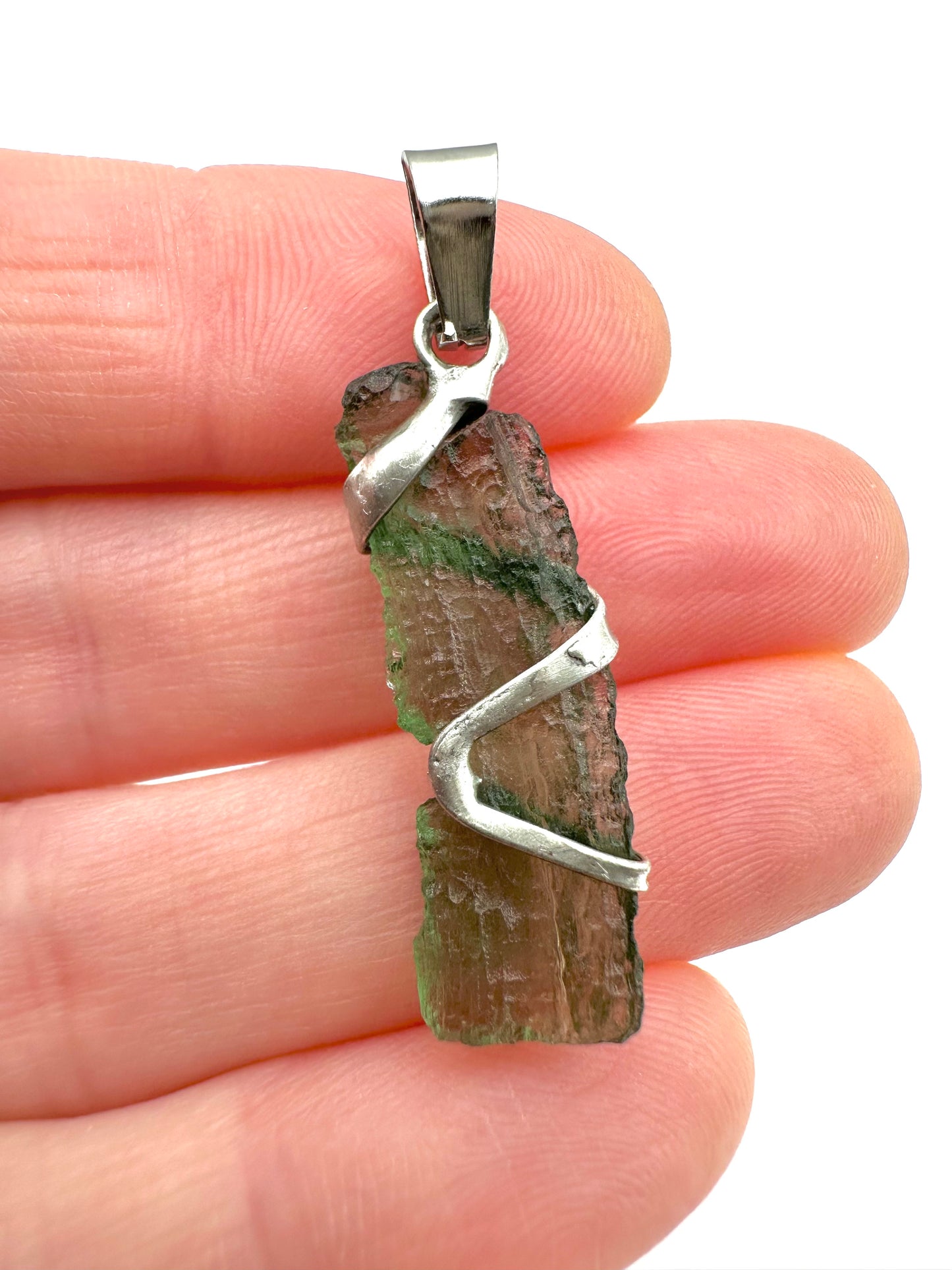 Moldavite pendant