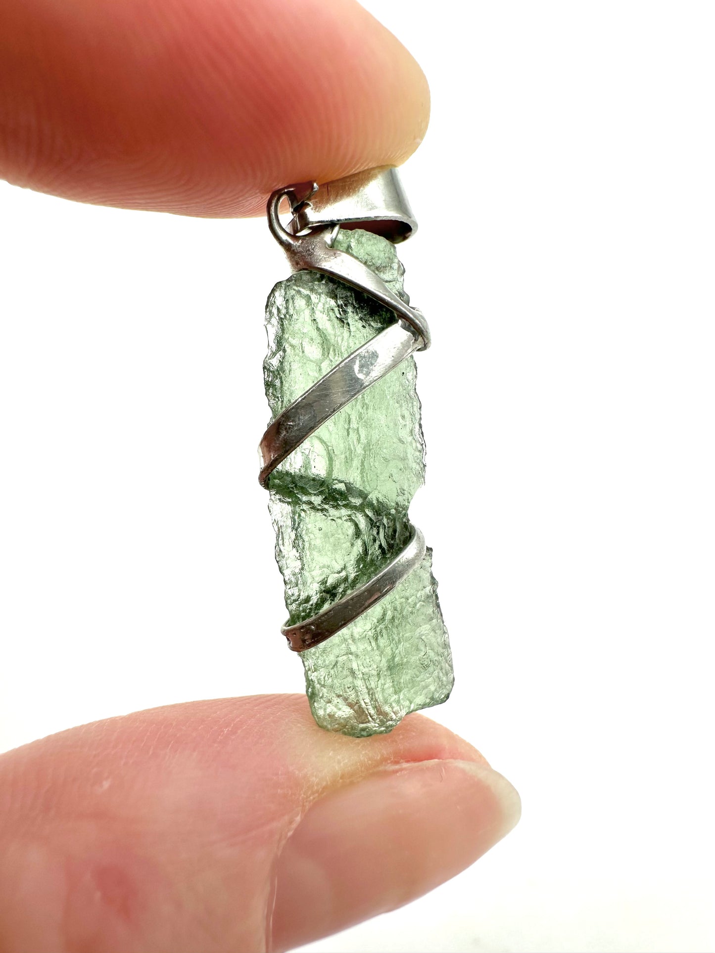 Moldavite pendant