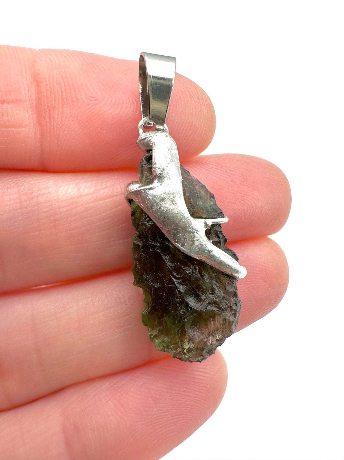 Moldavite pendant