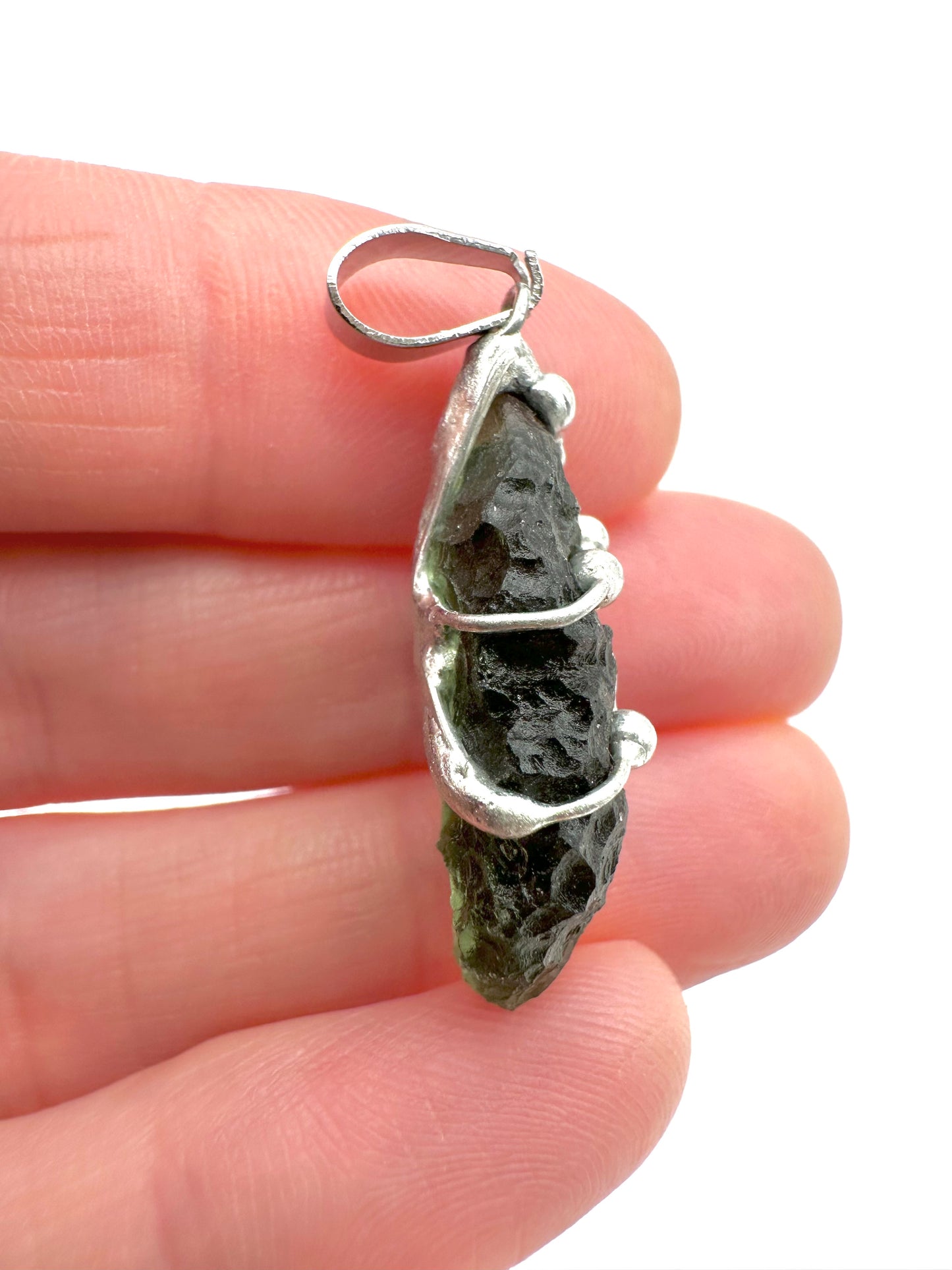 Moldavite pendant