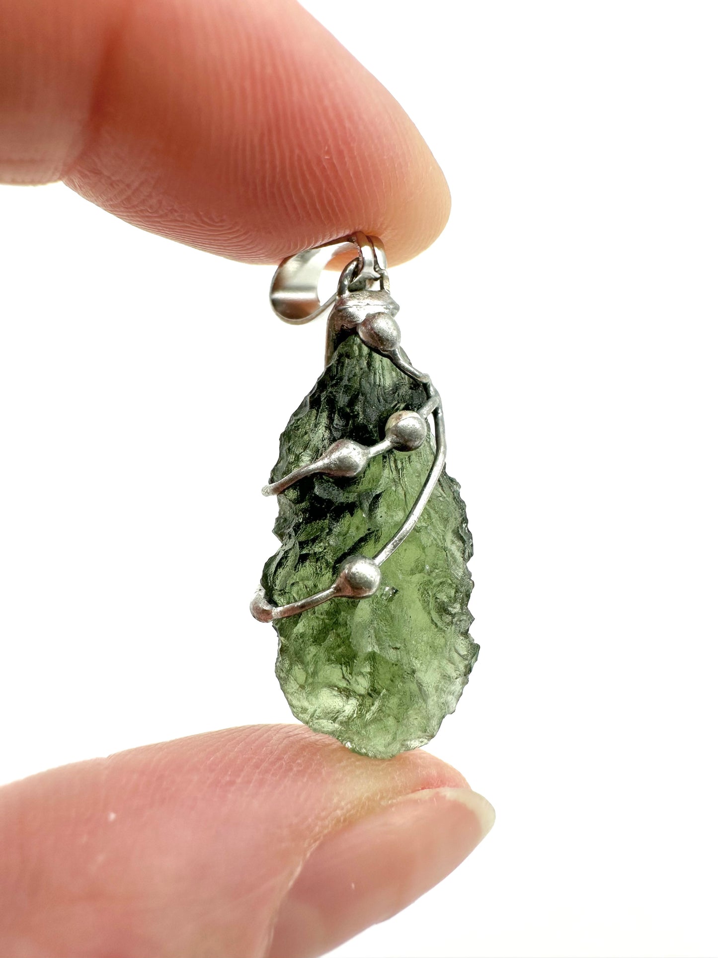 Moldavite pendant