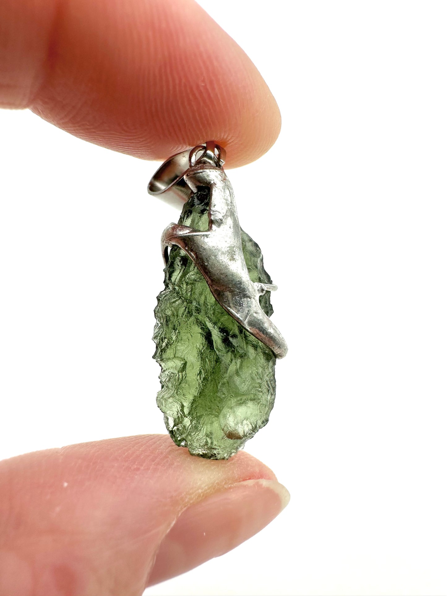 Moldavite pendant