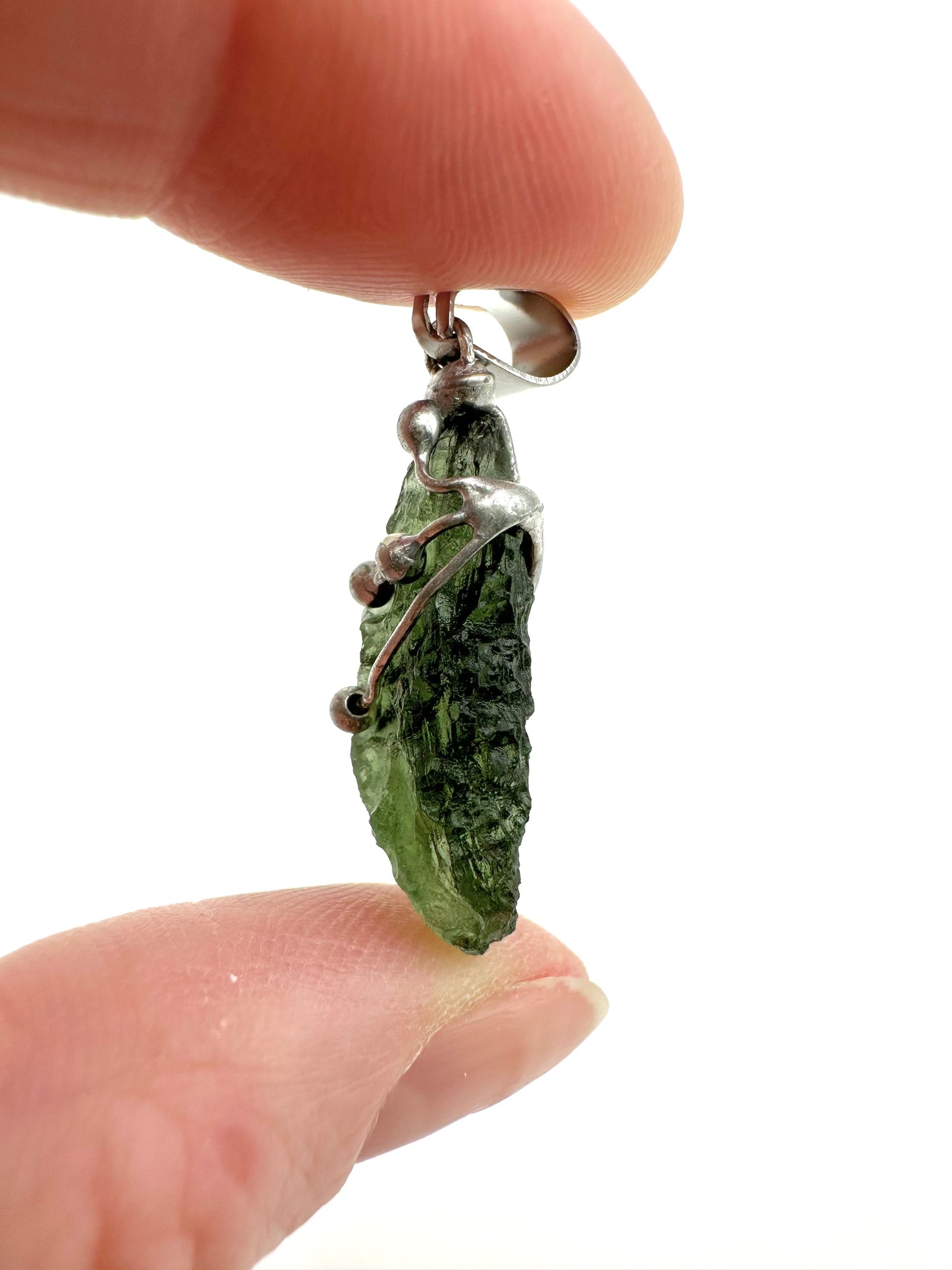 Moldavite pendant