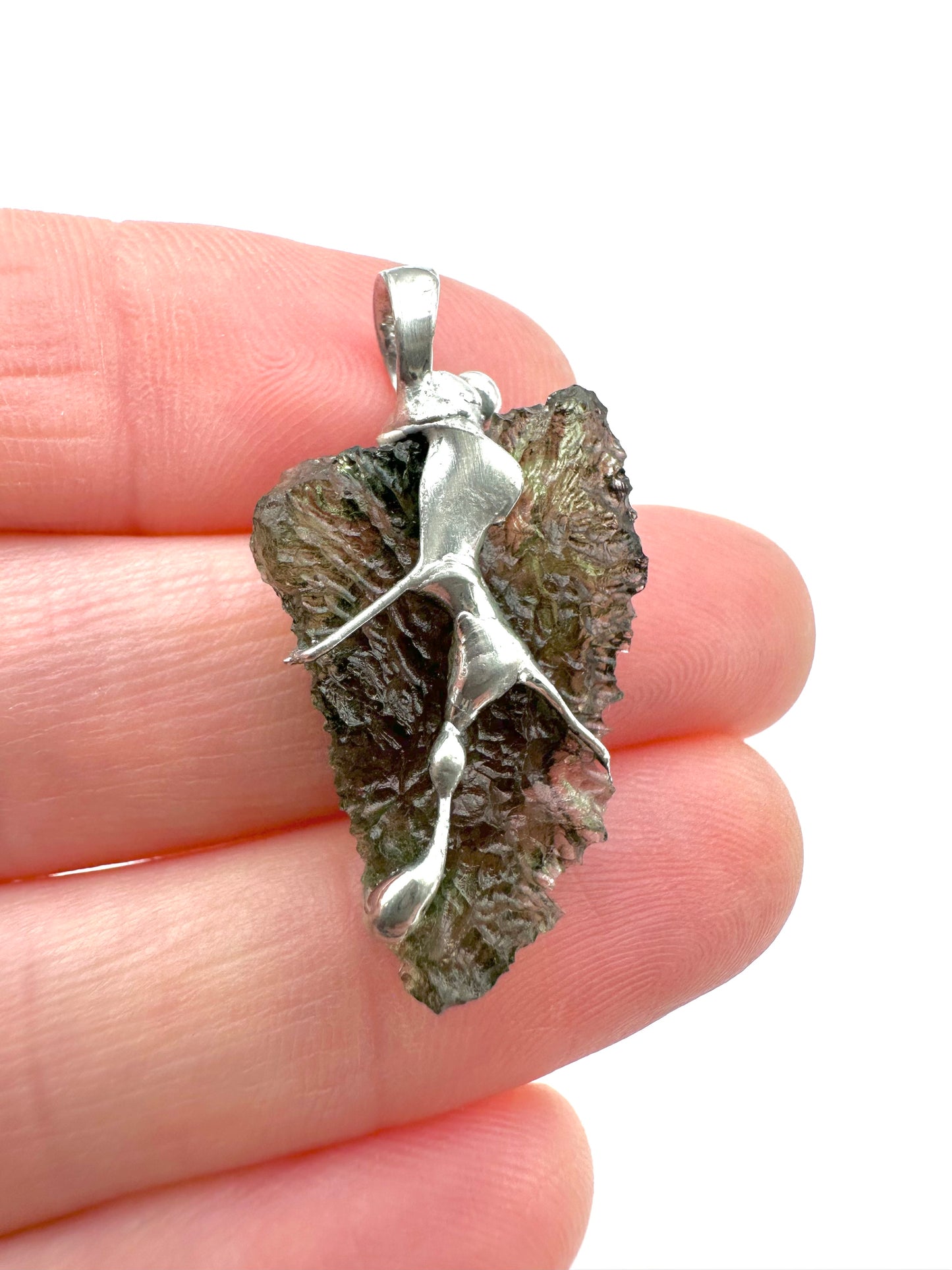 Moldavite pendant
