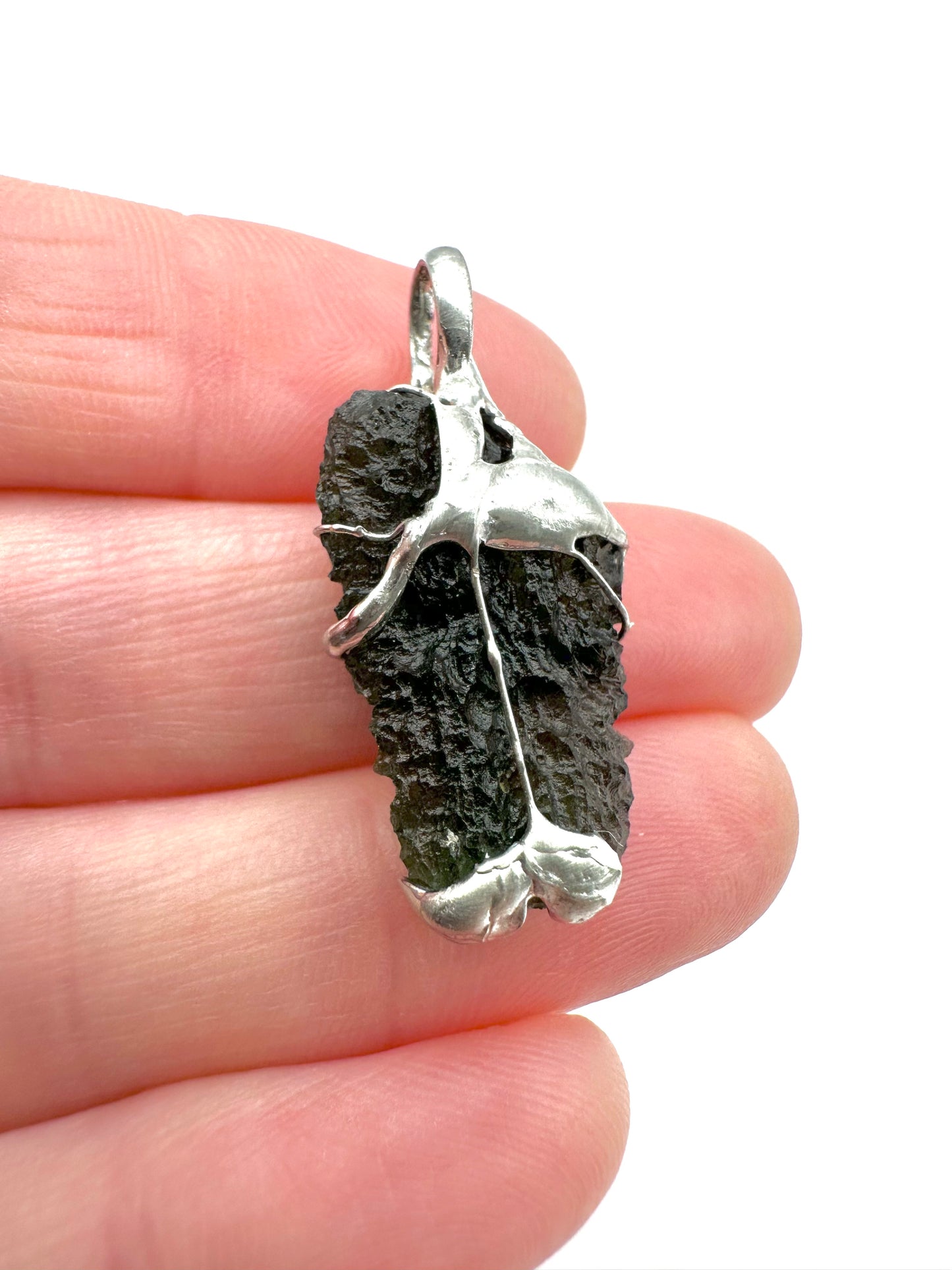 Moldavite pendant