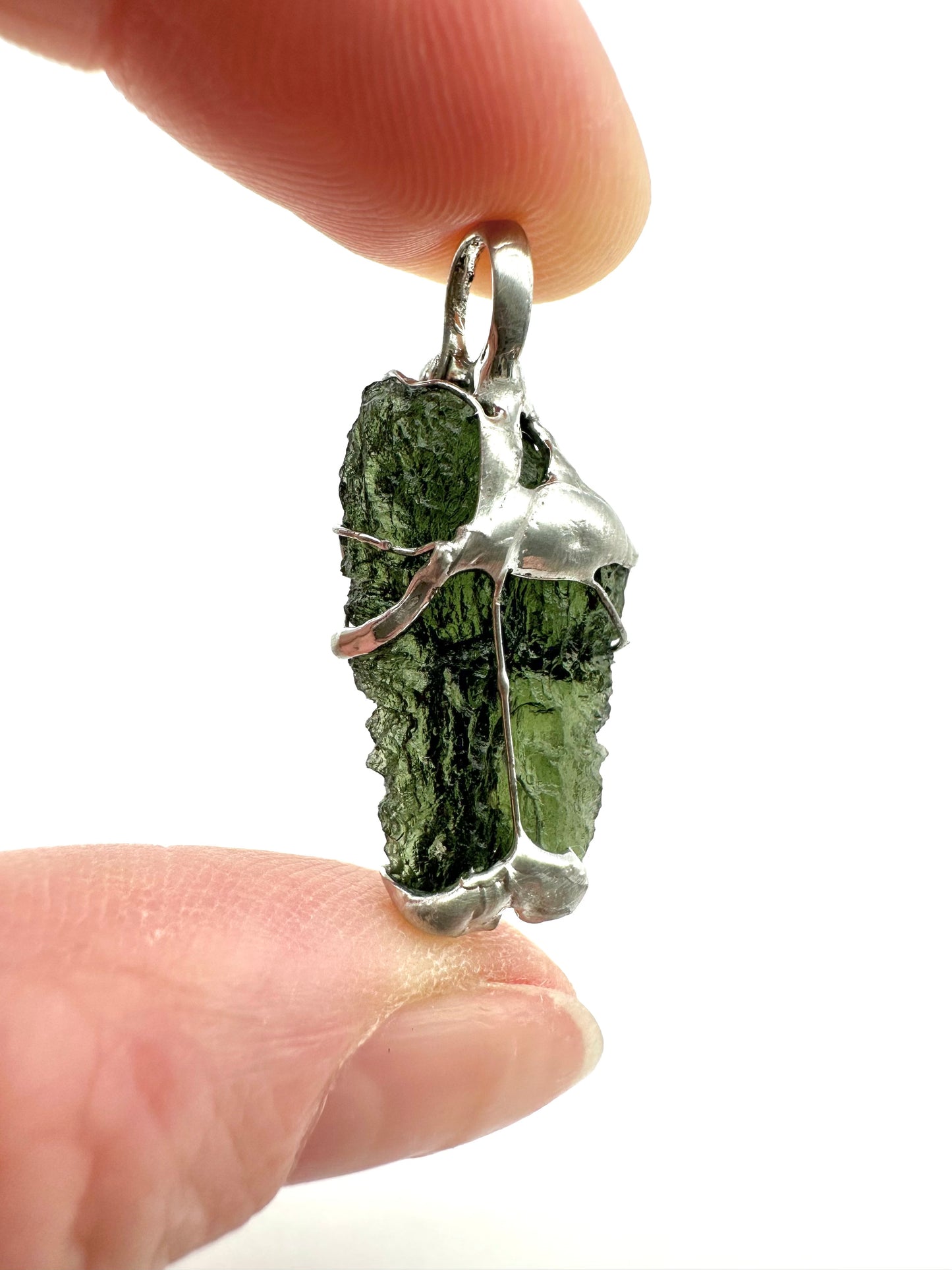 Moldavite pendant