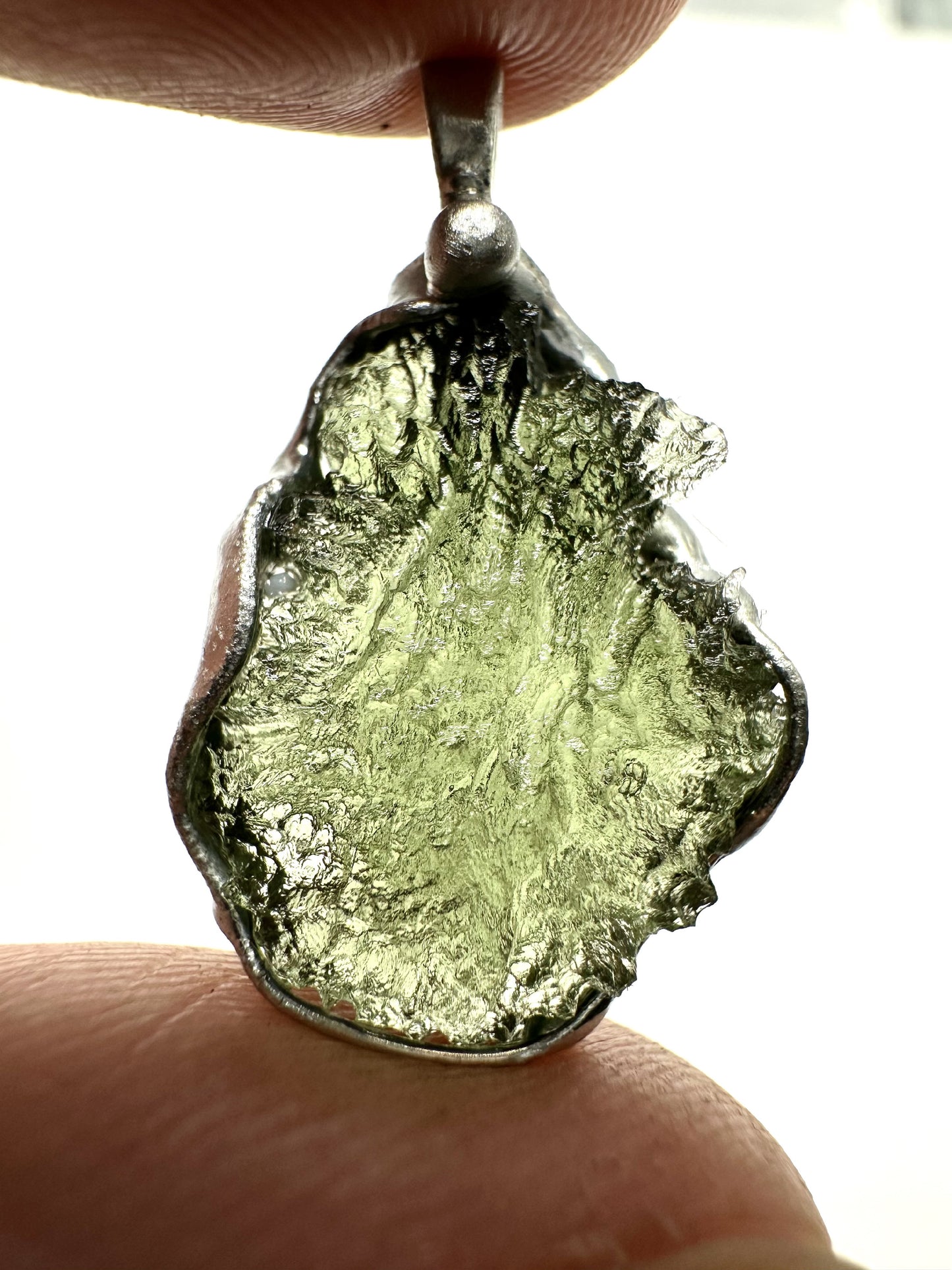 Pendente in Moldavite – P/V005