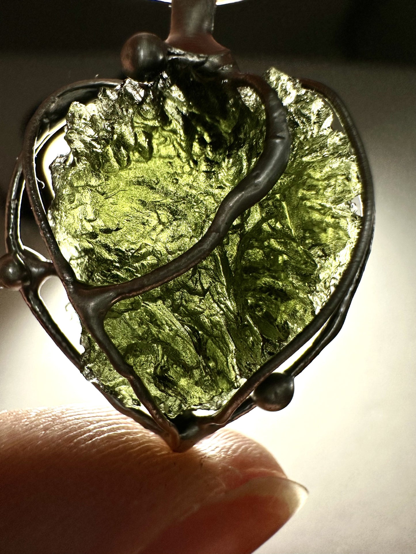 Pendente in Moldavite – P/V009