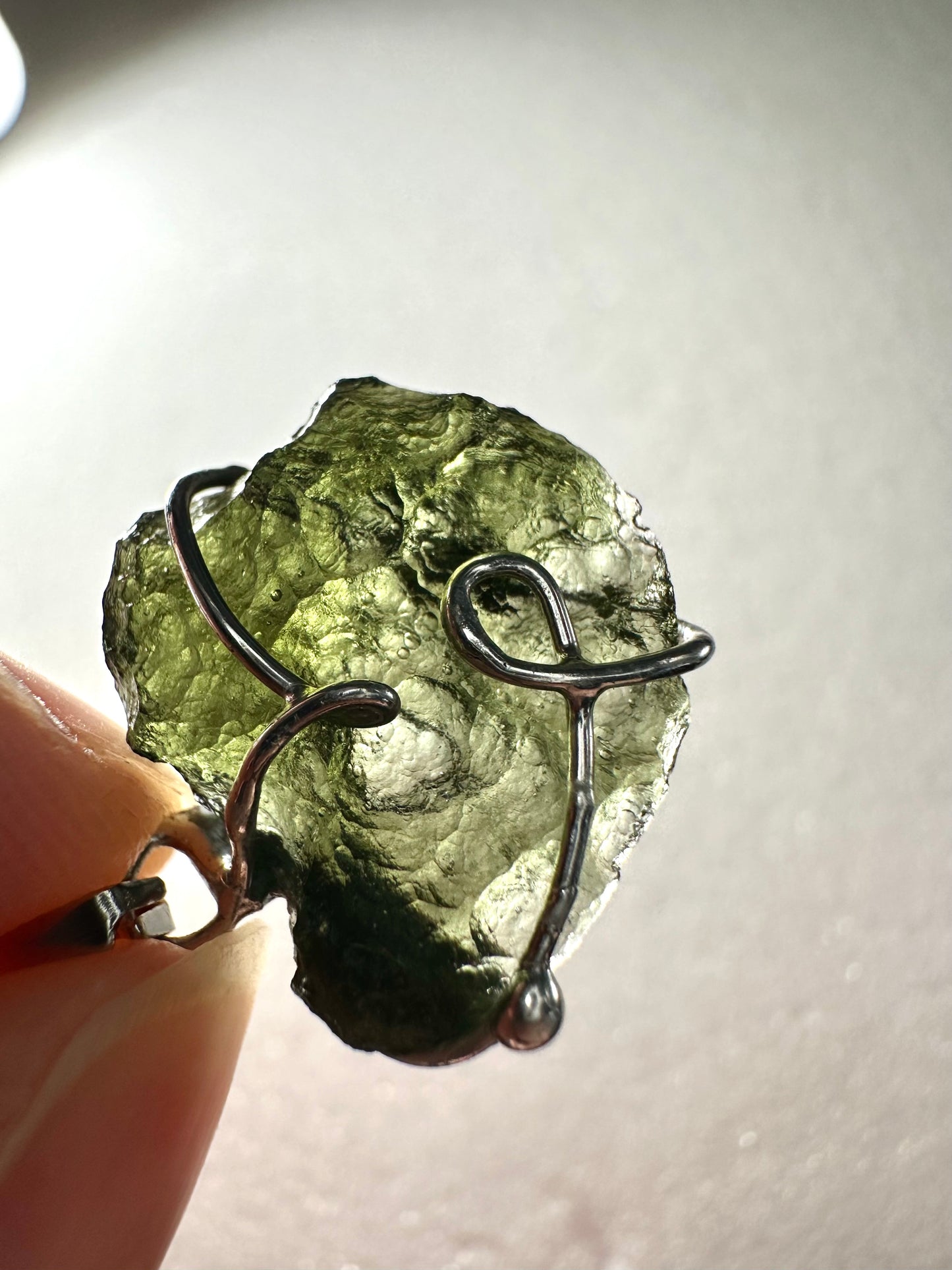 Pendente in Moldavite – P/V020