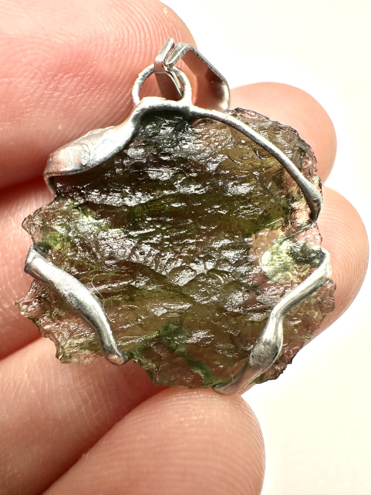 Moldavite pendant